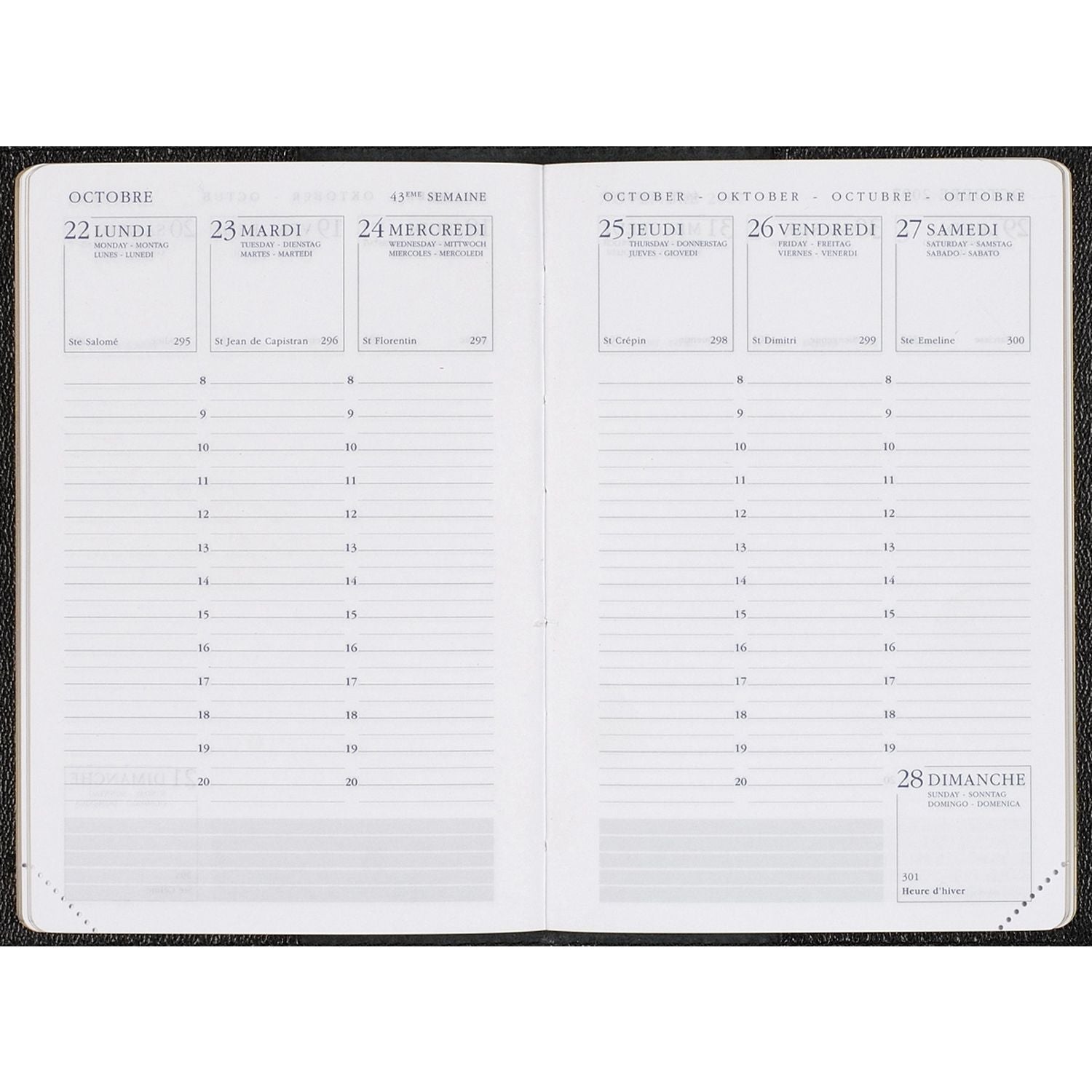 Recharge 2025 AGENDA MODERNE SEM INT351 - 1 semaine sur 2 pages - 8.7 x 13.6 cm - 3338801620002