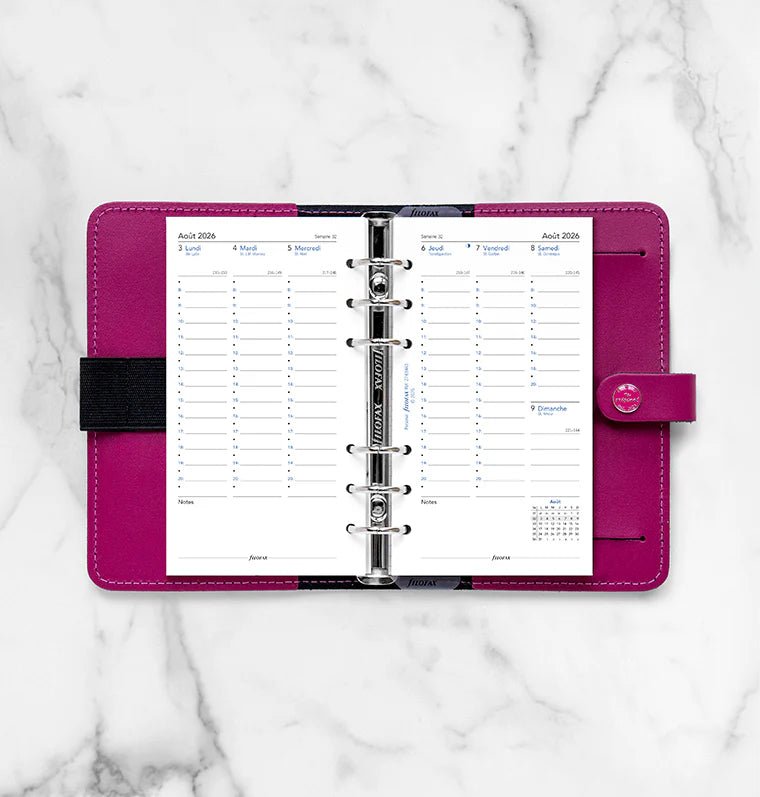 Recharge agenda 2026 - 2027 FILOFAX - Personal - Semaine sur deux pages (français) - 5059145620937