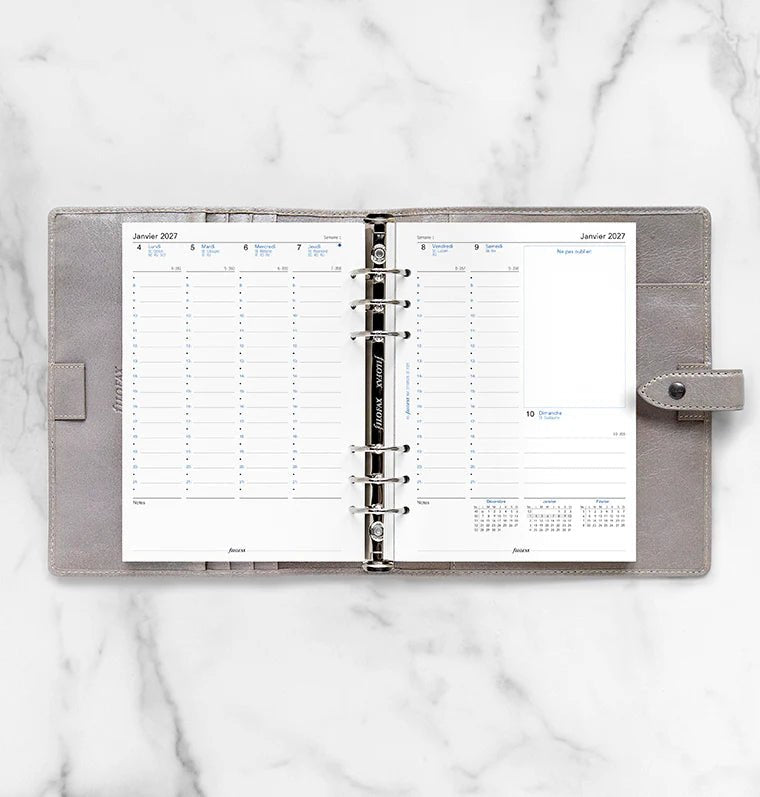 Recharge agenda 2027 FILOFAX - A5 - Semaine sur deux pages (français) - 5059145621637
