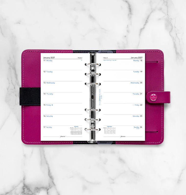 Recharge agenda 2027 FILOFAX - Personal - Semaine sur une page (anglais) - 5059145620678