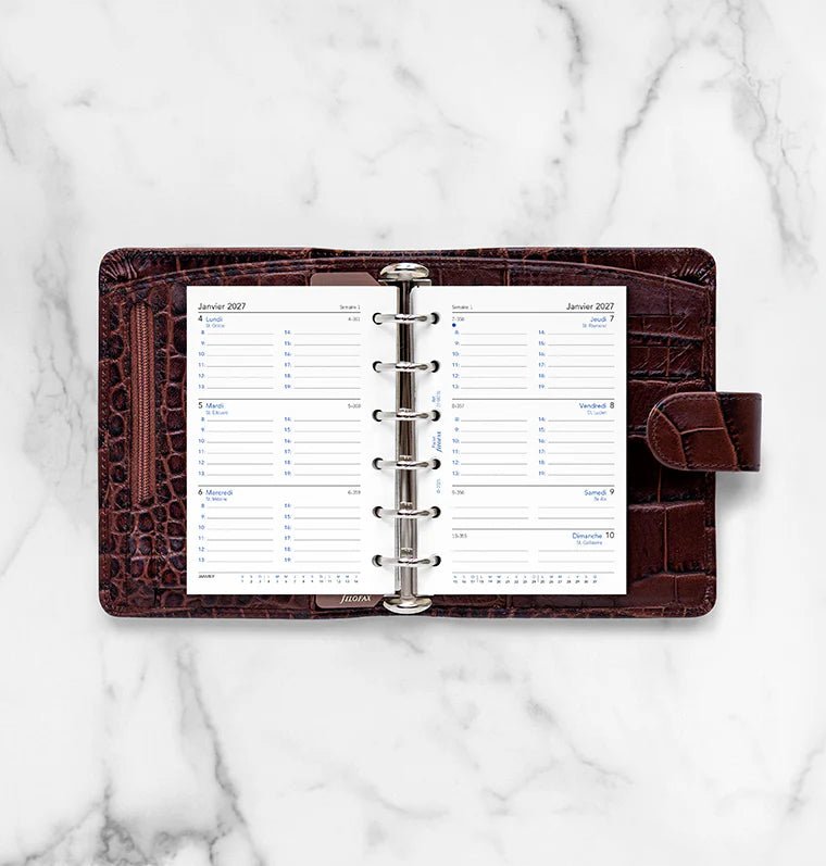 Recharge agenda 2027 FILOFAX - Pocket - Semaine sur deux pages (français) - 5059145619993