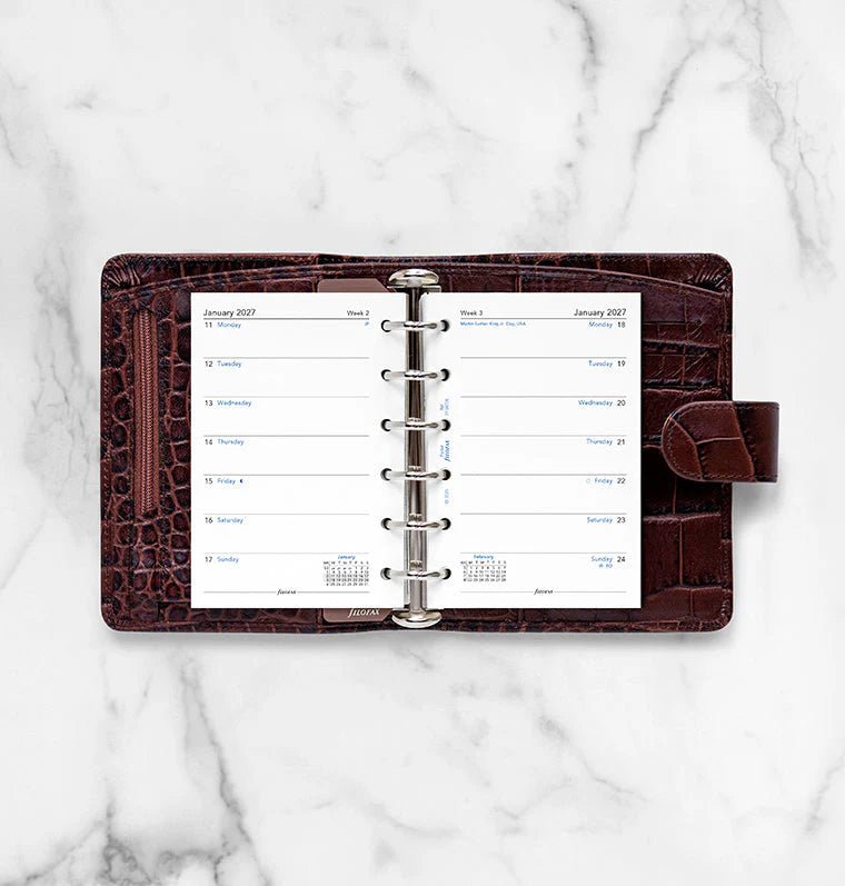Recharge agenda 2027 FILOFAX - Pocket - Semaine sur une page (anglais) - 5059145619917