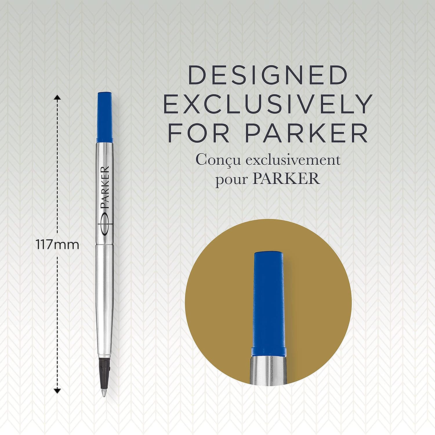 Recharge stylo roller PARKER - Medium (M) - Noir - 3501179503233