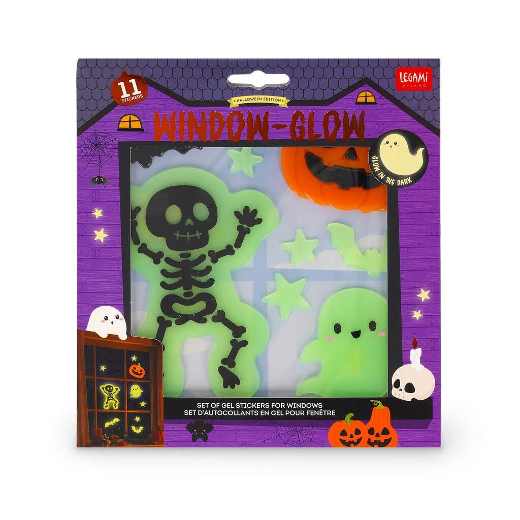 Set de 11 autocollants en gel pour fenêtre LEGAMI - Halloween Edition - Windo-Glow - 8052694147624