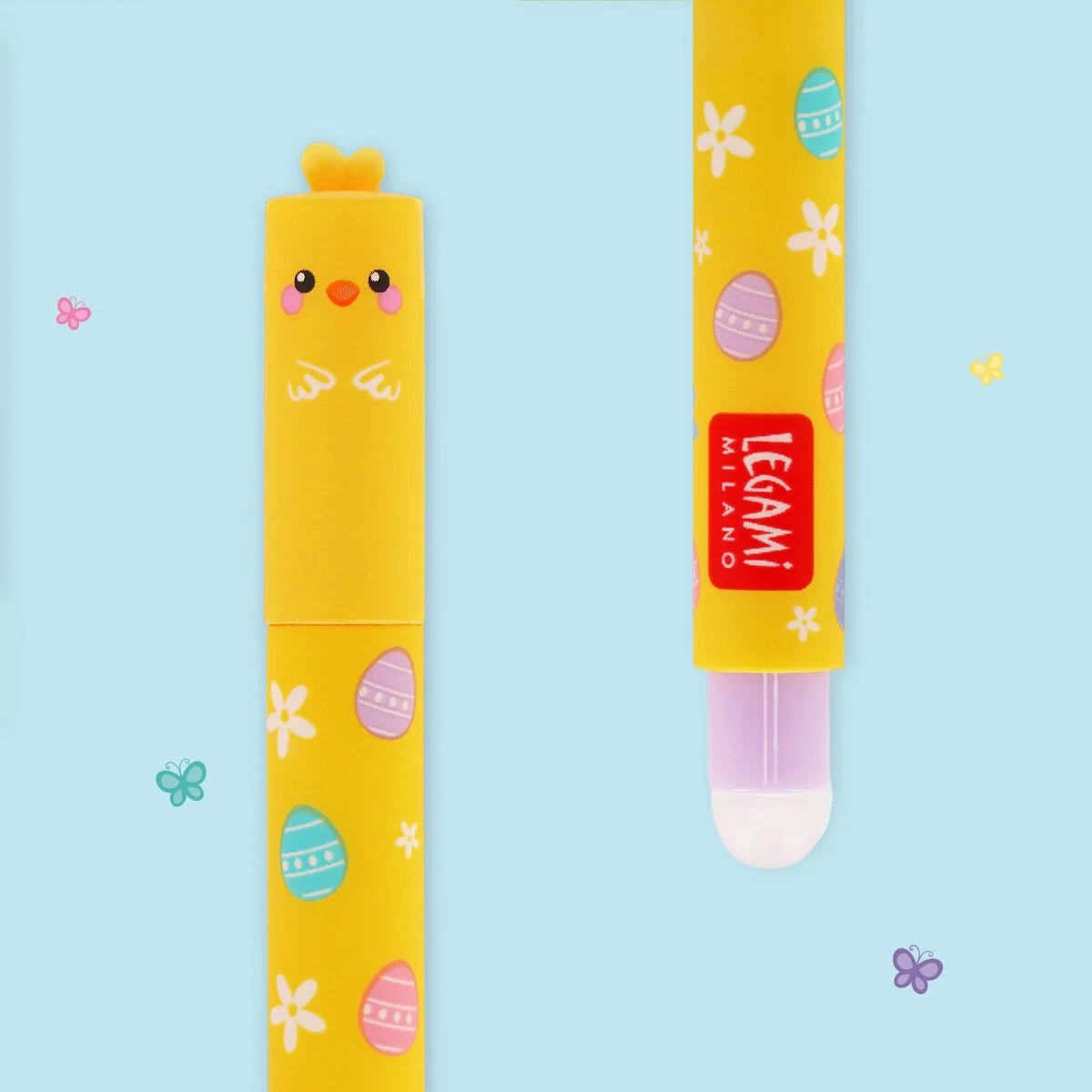 Set de 2 stylos LEGAMI à encre gel effaçable - Hoppy Easter -