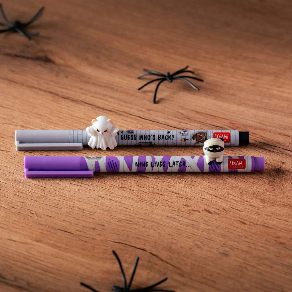 Set de 2 stylos LEGAMI à encre gel Lovely Friends - Halloween Edition - Spooky Party - 8052694141554