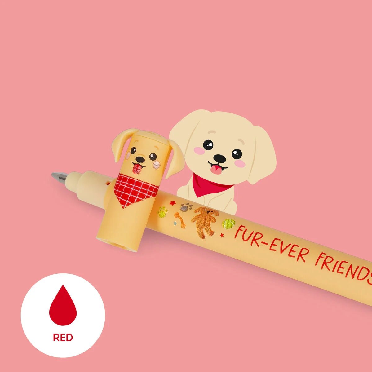 Set de 3 stylos LEGAMI à encre gel effaçable - Fur - ever Friends - 8052694123932