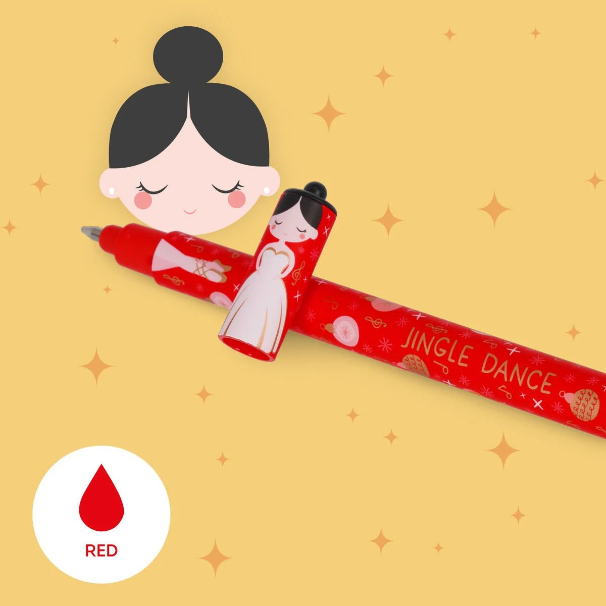 Set de 3 stylos LEGAMI à encre gel effaçable - The Nutcracker - 8052694038113