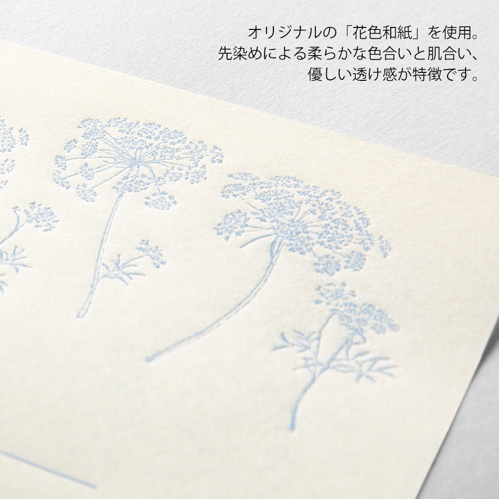Set de correspondance MIDORI washi Hanairo - Blanc - 4902805869287