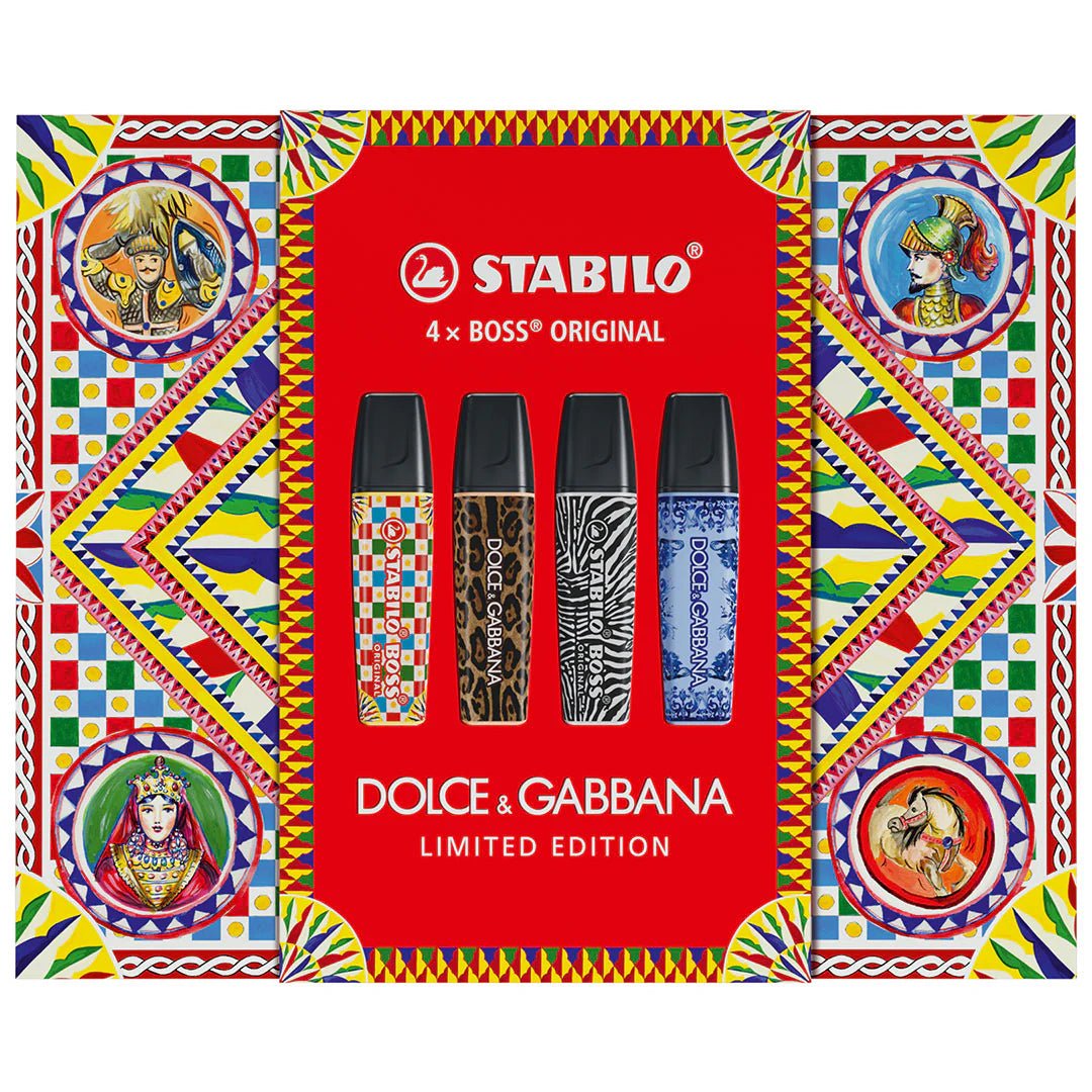 STABILO BOSS ORIGINAL x DOLCE&GABBANA - Coffret 4 Surligneurs -