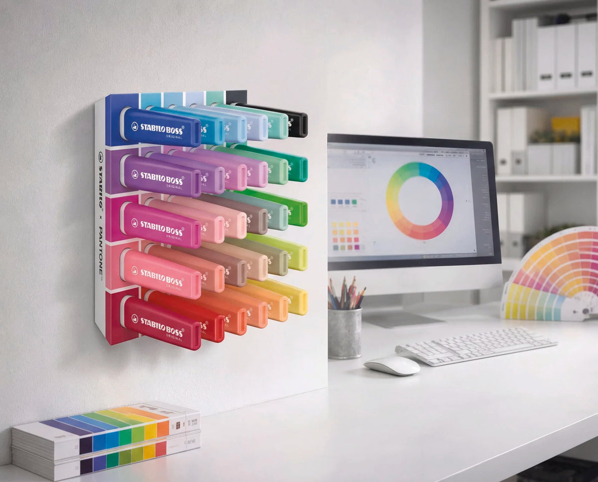 STABILO BOSS ORIGINAL x PANTONE - Set de bureau de 30 surligneurs -