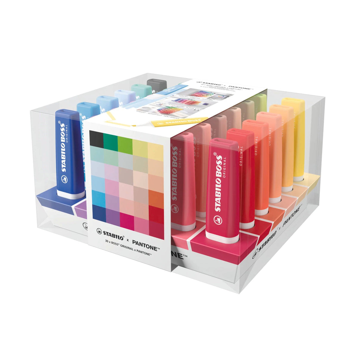 STABILO BOSS ORIGINAL x PANTONE - Set de bureau de 30 surligneurs -