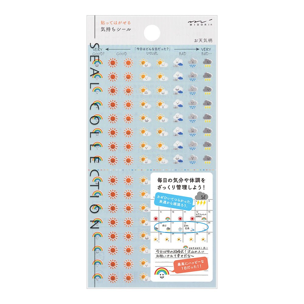 Stickers repositionnables MIDORI Collection - Météo -