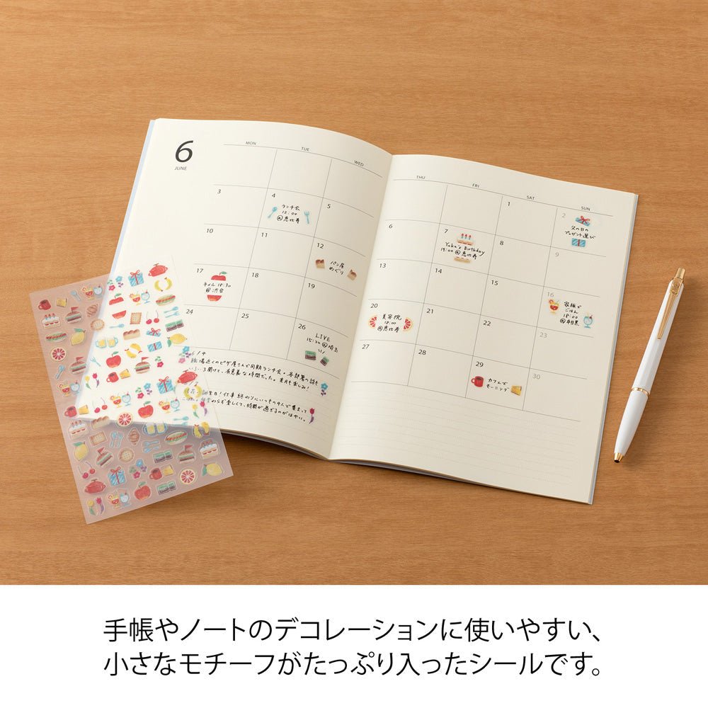 Stickers repositionnables MIDORI Collection - Victuailles - 4902805827478