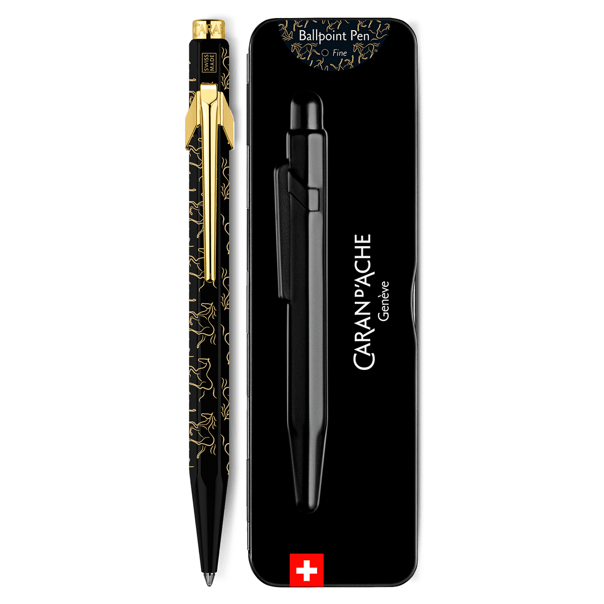 Stylo bille CARAN D'ACHE 849 Horse Noir Édition Spéciale -