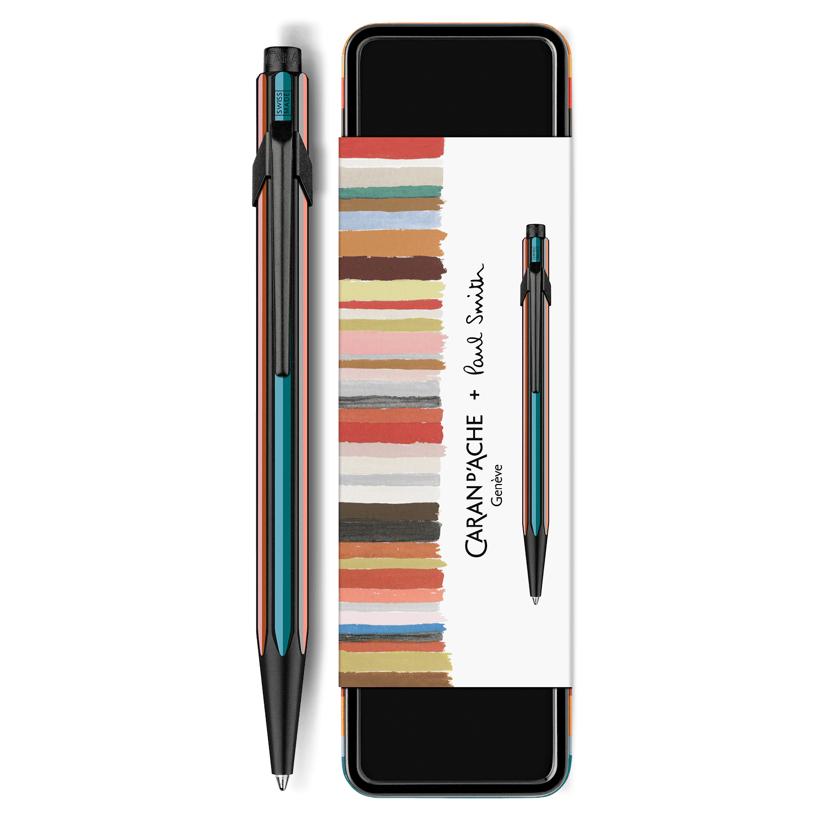 Stylo bille CARAN D'ACHE 849 Paul Smith Édition 5 - Noir - 7630002364355