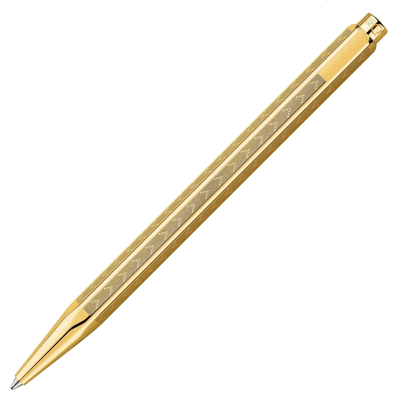 Stylo bille CARAN D'ACHE Ecridor Chevron Doré -
