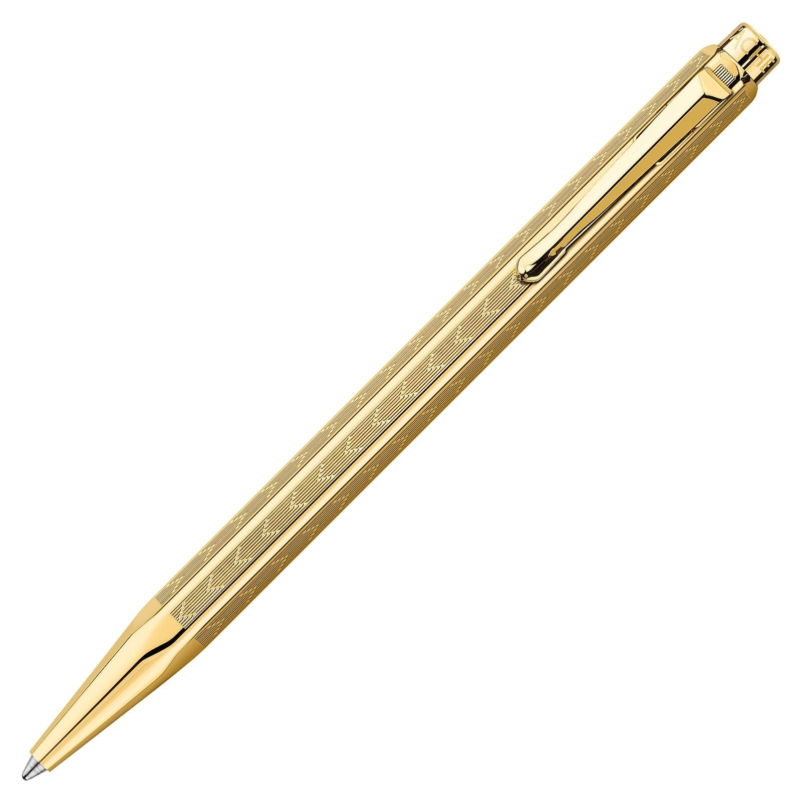 Stylo bille CARAN D'ACHE Ecridor Chevron Doré -