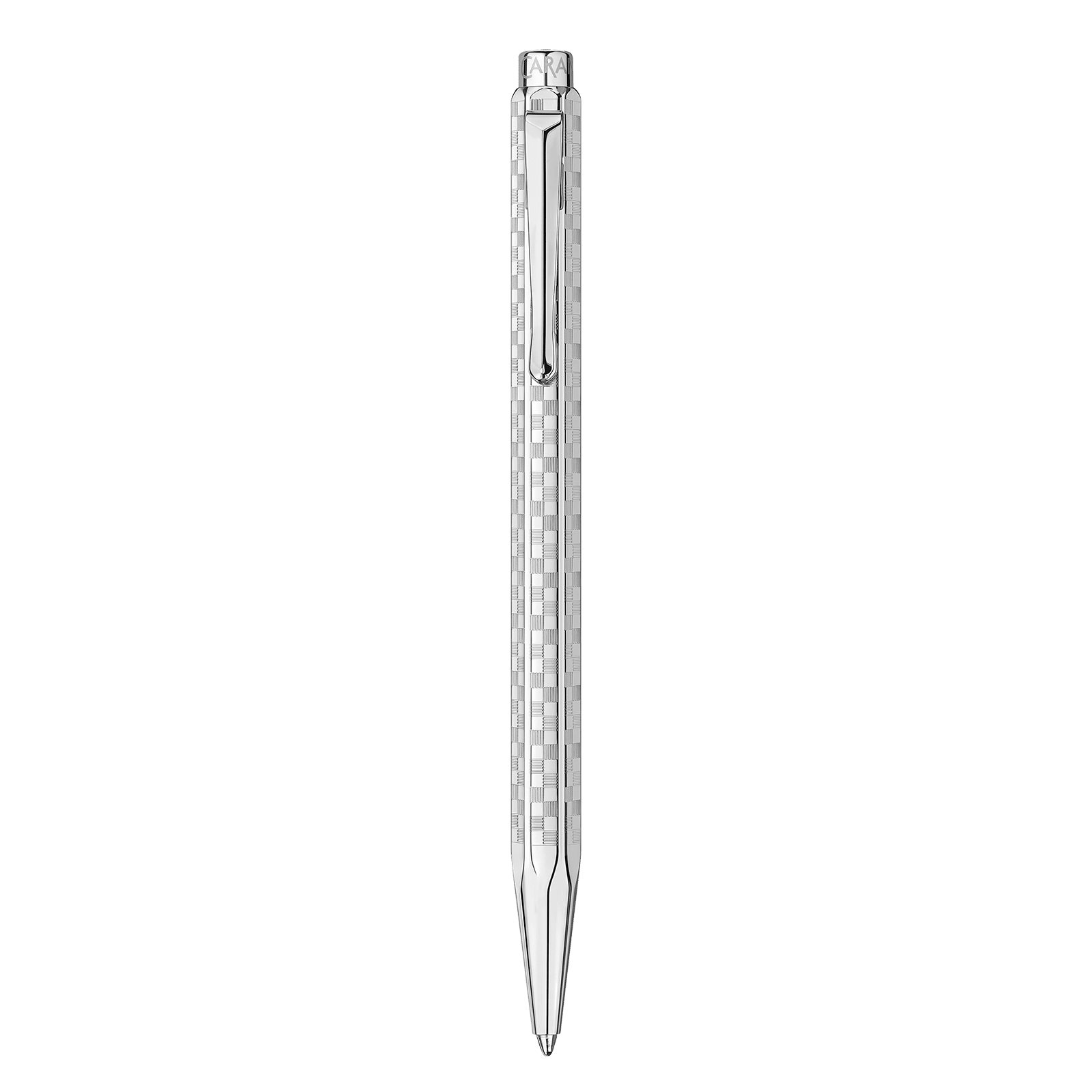 Stylo bille CARAN D'ACHE Ecridor Damier Édition Spéciale - Gris Argenté - 7630002365093
