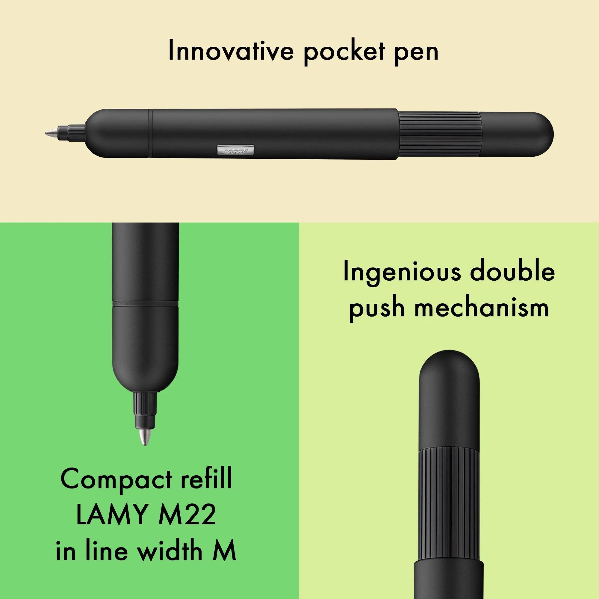 Stylo bille LAMY pico - Noir - 4014519139201