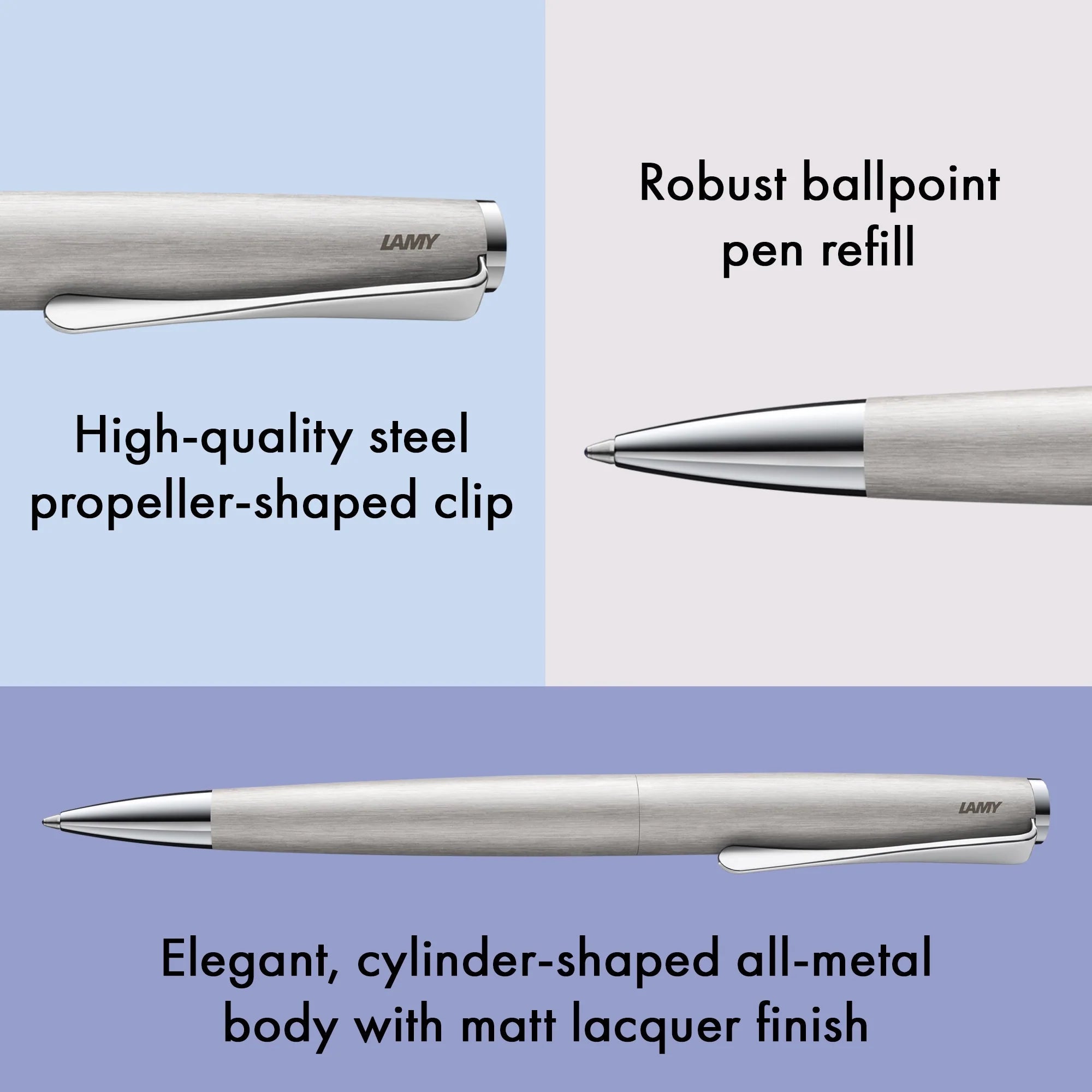 Stylo bille LAMY studio - Brushed - 4014519291022
