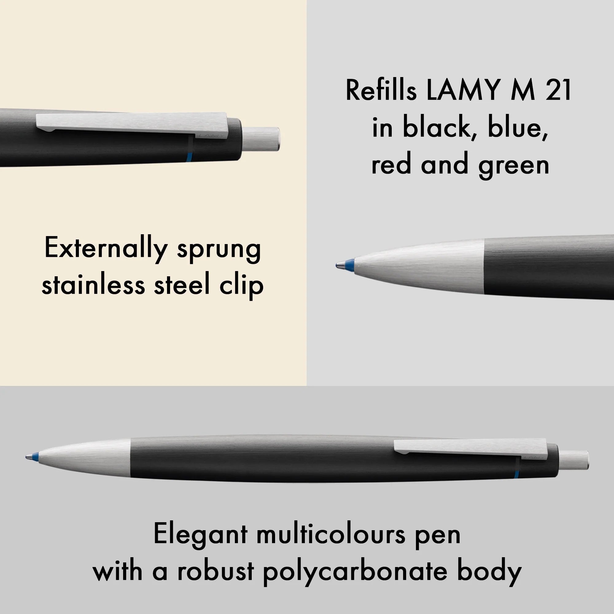 Stylo bille multi couleurs LAMY 2000 - 4014519014461