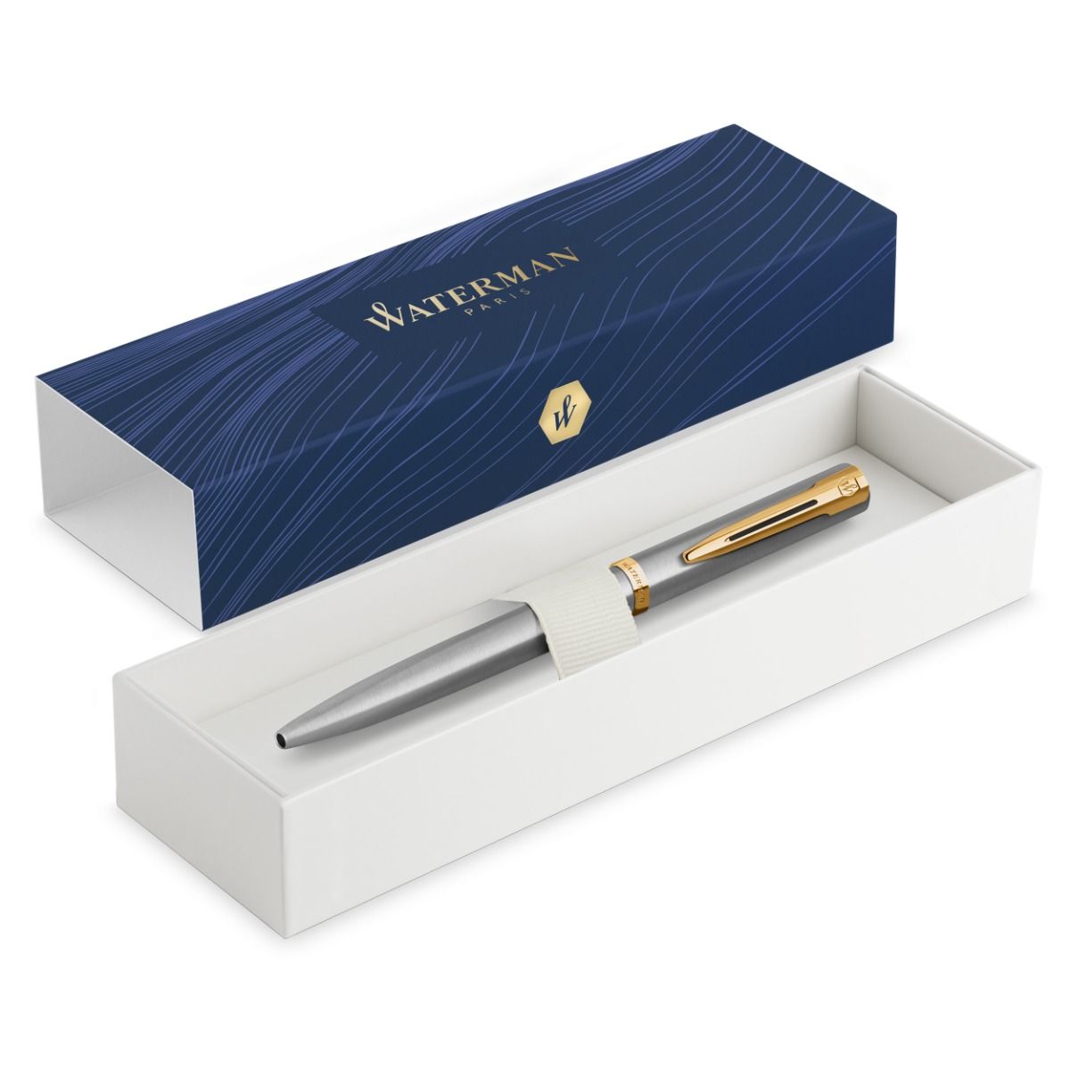 Stylo bille WATERMAN Impression - Acier Métallisé GT - 3026982254955