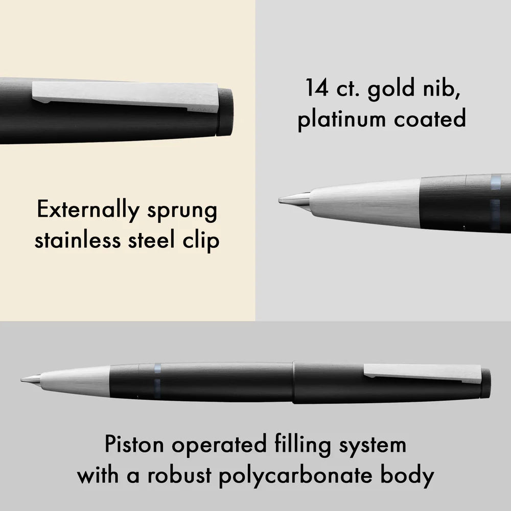 Stylo plume LAMY 2000 - Black - Extra - fine (EF) - 4014519013495