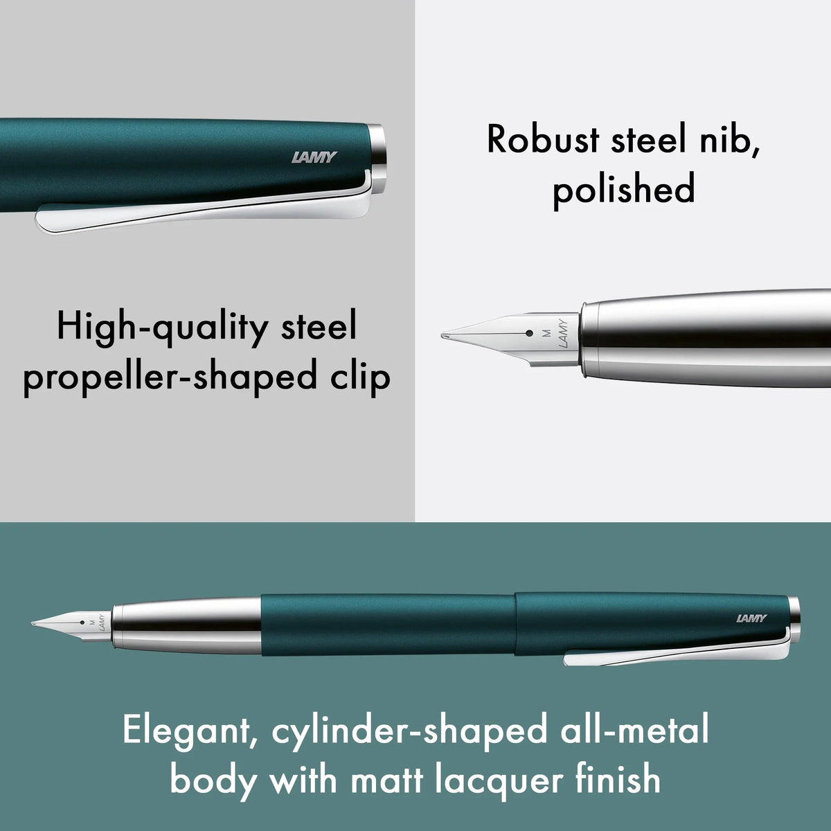 Stylo plume LAMY studio Édition Spéciale - Petrol - Extra-fine (EF) -