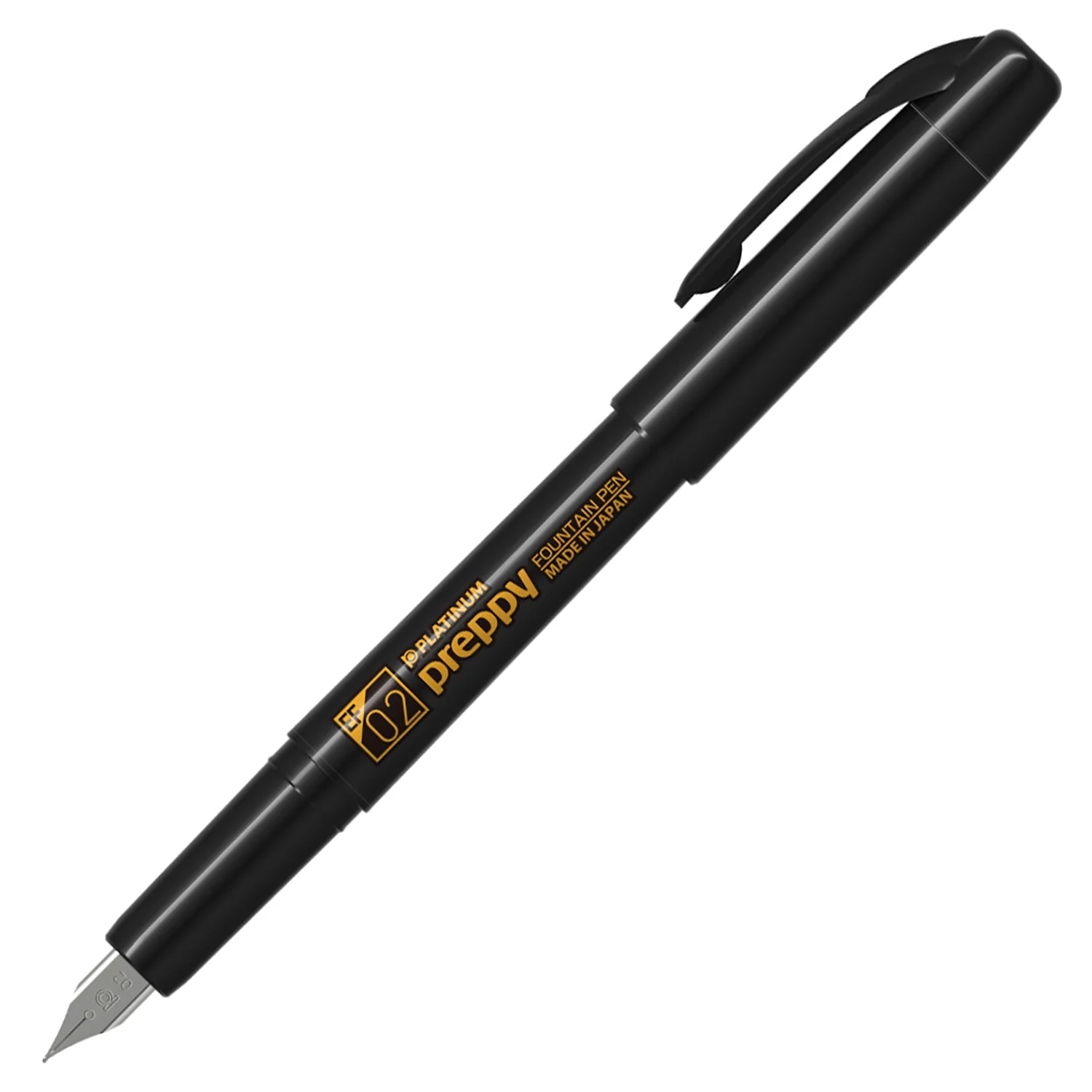 Stylo plume PLATINUM Preppy Édition Limitée - Black Edition - Extra - fine (EF) - 4977114117589