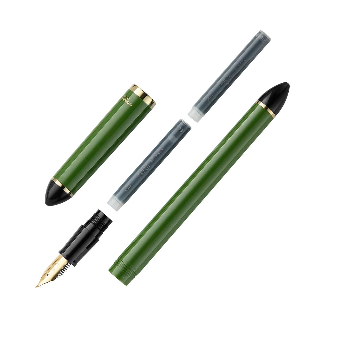 Stylo plume SAILOR Fude de Mannen - Green - 55° - 4901680176831