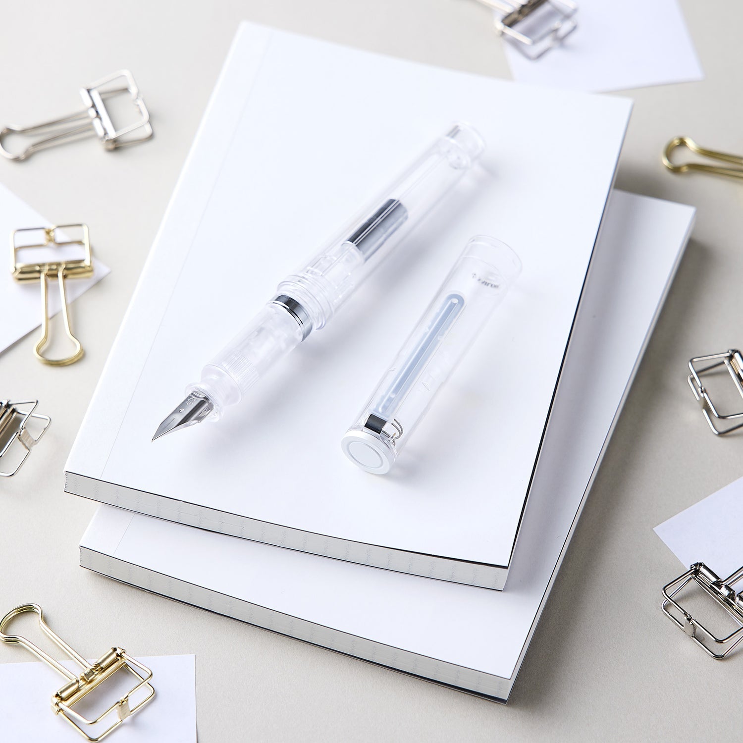 Stylo plume SAILOR Tuzu Glassy - Crystal White - Fine (F) - 4901680607274