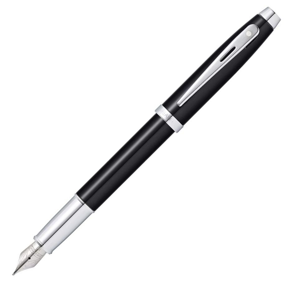 Stylo plume SHEAFFER 100 - Glossy Black CT - Fine (F) -