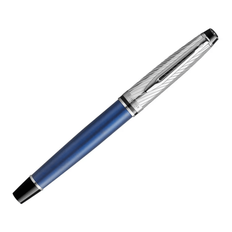 Stylo plume WATERMAN Expert Deluxe - Bleu Laqué Métallisé CT - Fine (F) - 3026981876509