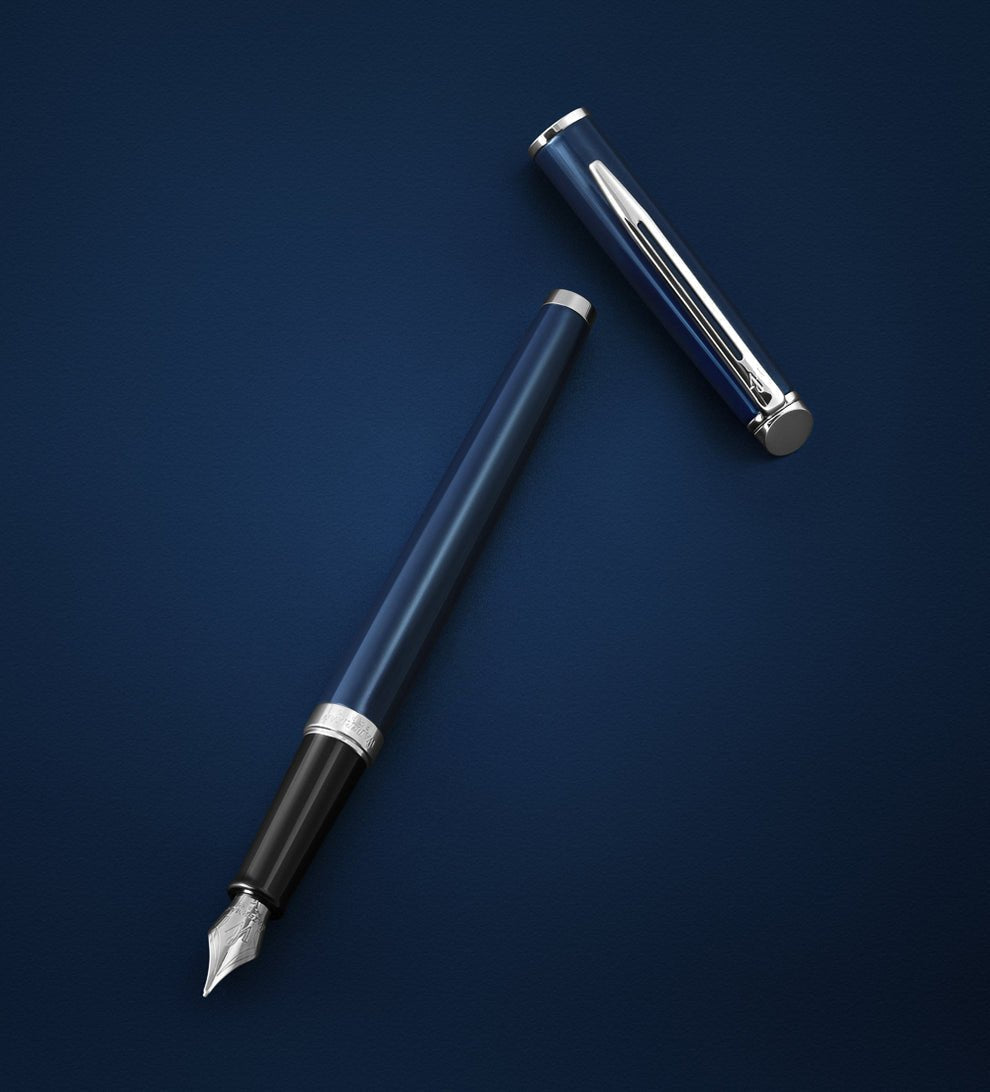Stylo plume WATERMAN Hémisphère - Bleu Laqué CT - Fine (F) -