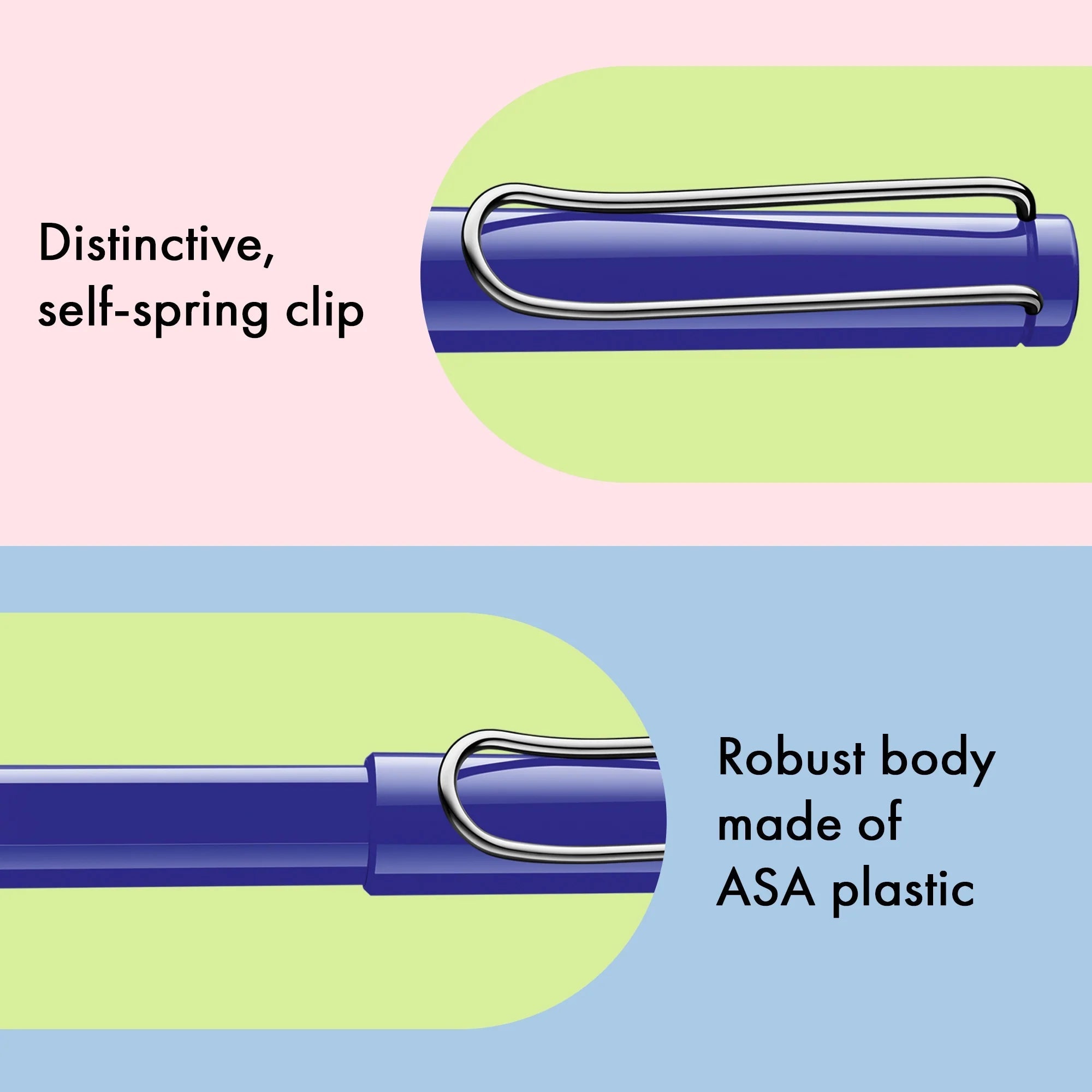 Stylo roller à cartouches LAMY safari - Blue -
