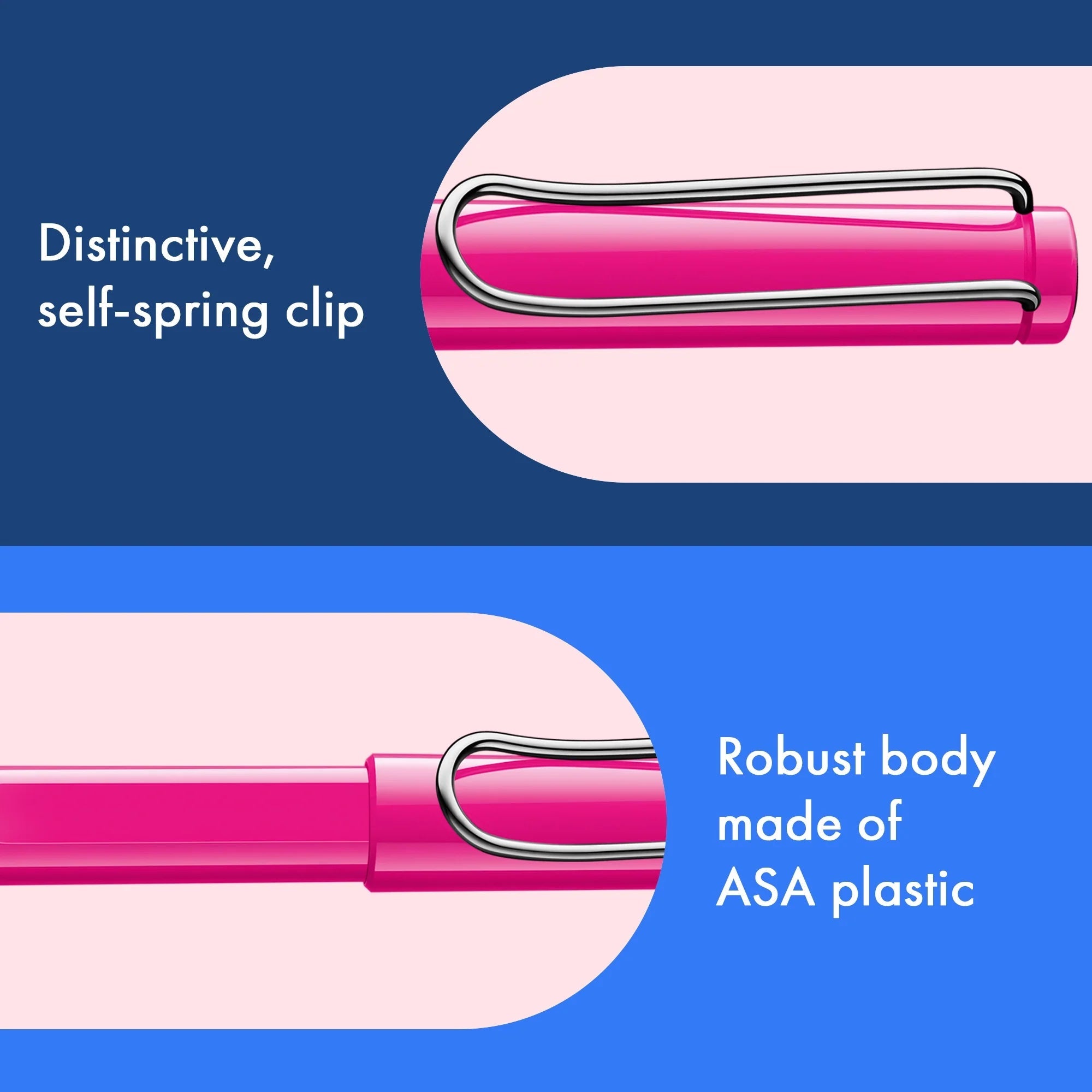 Stylo roller à cartouches LAMY safari - Pink -