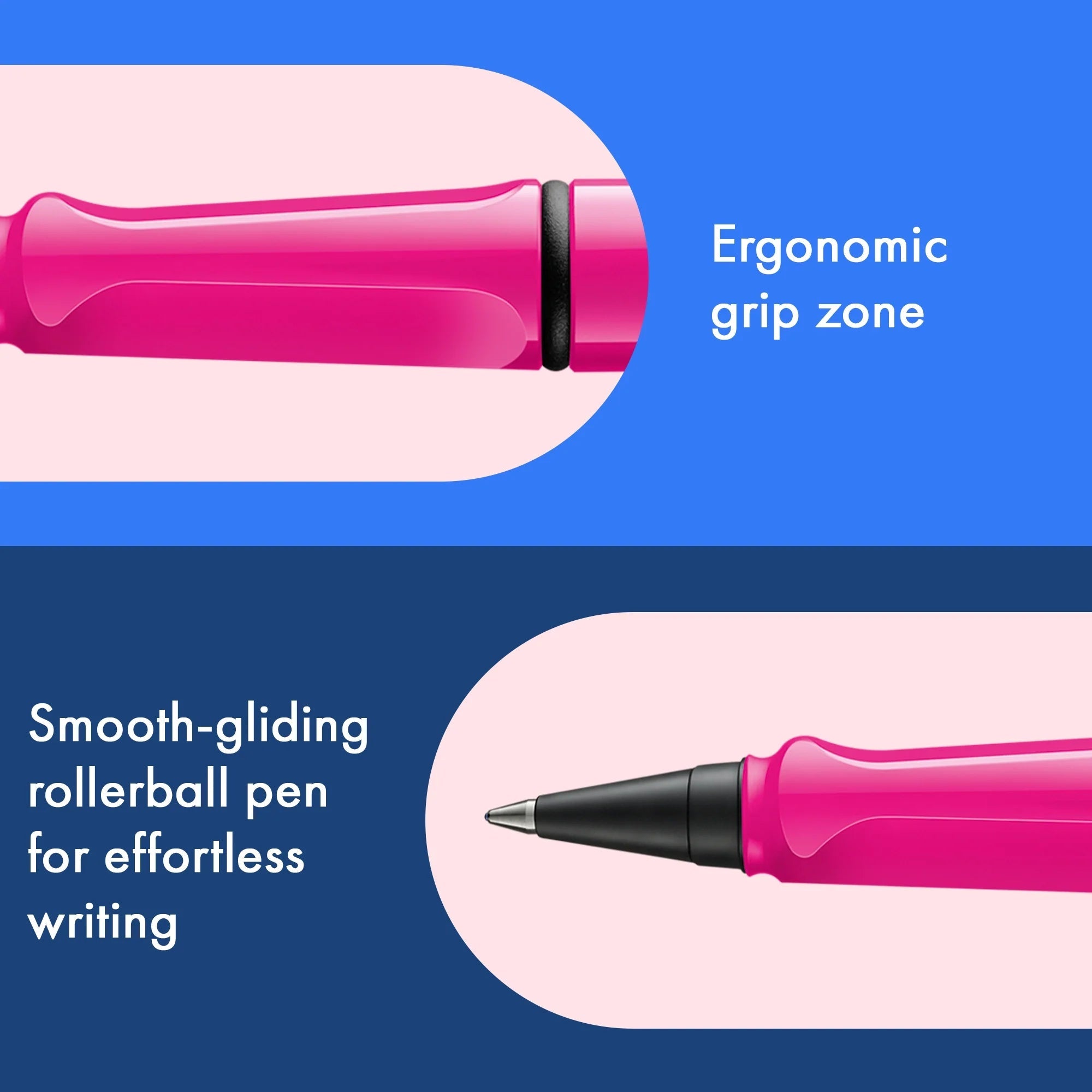 Stylo roller à cartouches LAMY safari - Pink -