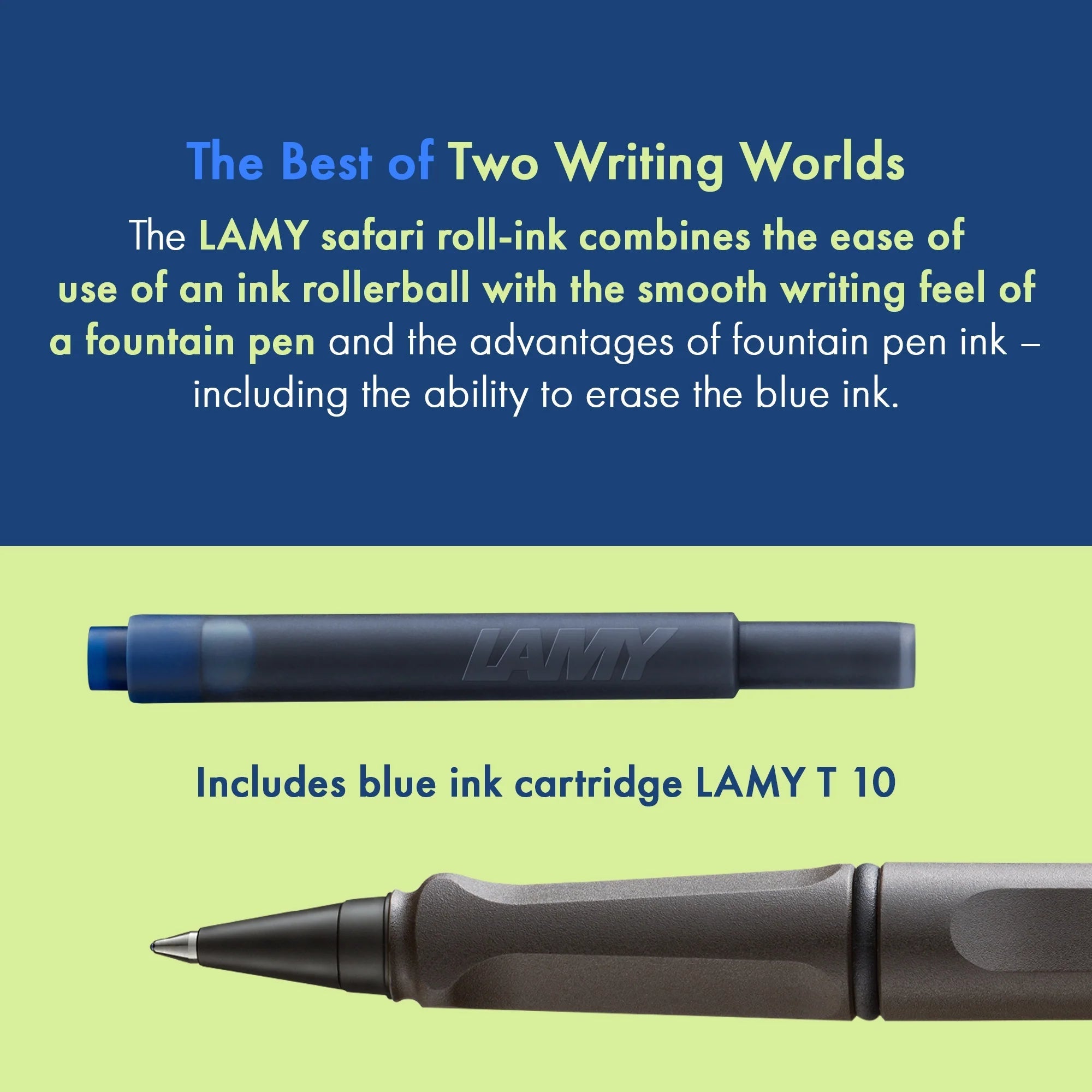 Stylo roller à cartouches LAMY safari - Umbra -