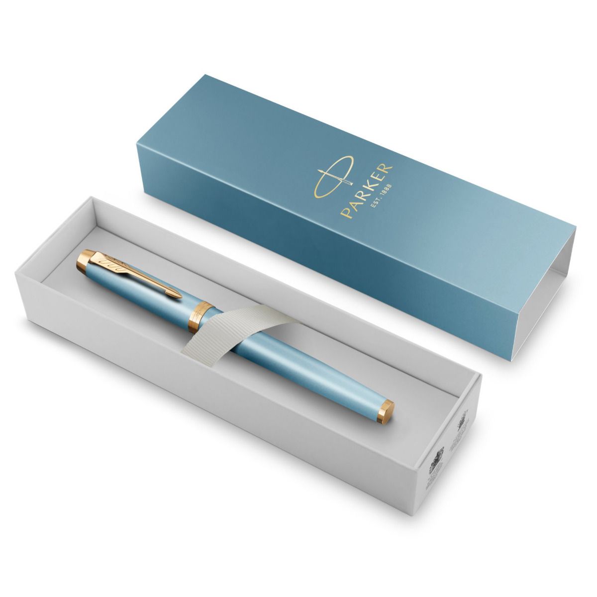 Stylo roller PARKER IM Writing Rituals - Turquoise GT - 3026982038937