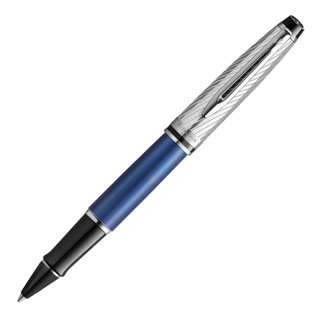 Stylo roller WATERMAN Expert Deluxe - Bleu Laqué Métallisé CT -