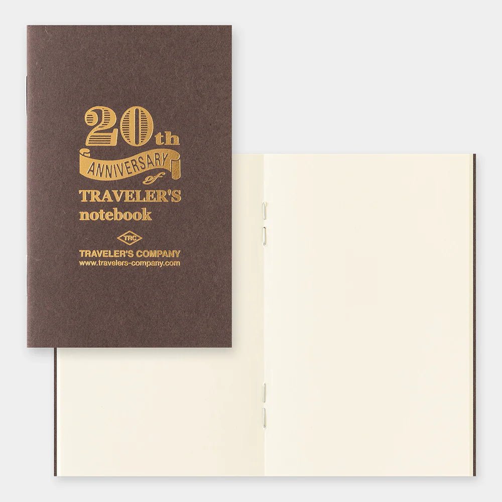 TRAVELER'S notebook 20TH ANNIVERSARY SET - card size - marron - 4902805154123