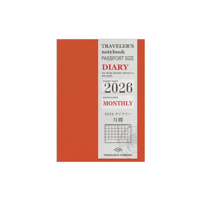 TRAVELER'S notebook - agenda mensuel 2026 (passport size) -