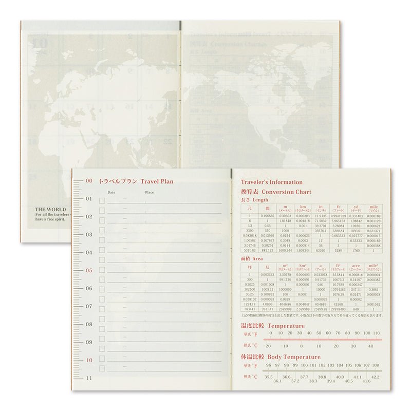 TRAVELER'S notebook - agenda mensuel 2026 (passport size) -