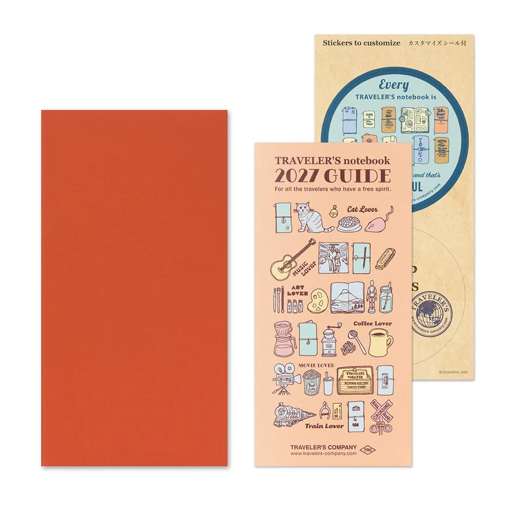 TRAVELER'S notebook - agenda mensuel 2027 (regular size) -