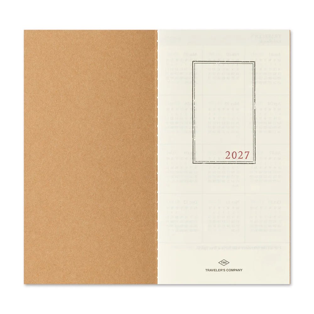 TRAVELER'S notebook - agenda mensuel 2027 (regular size) -