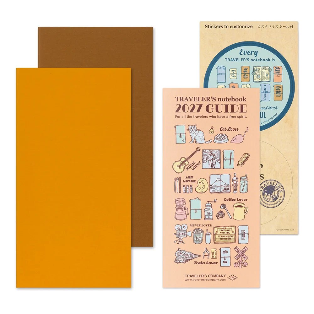 TRAVELER'S notebook - agenda semainier 2027 avec notes (regular size) -