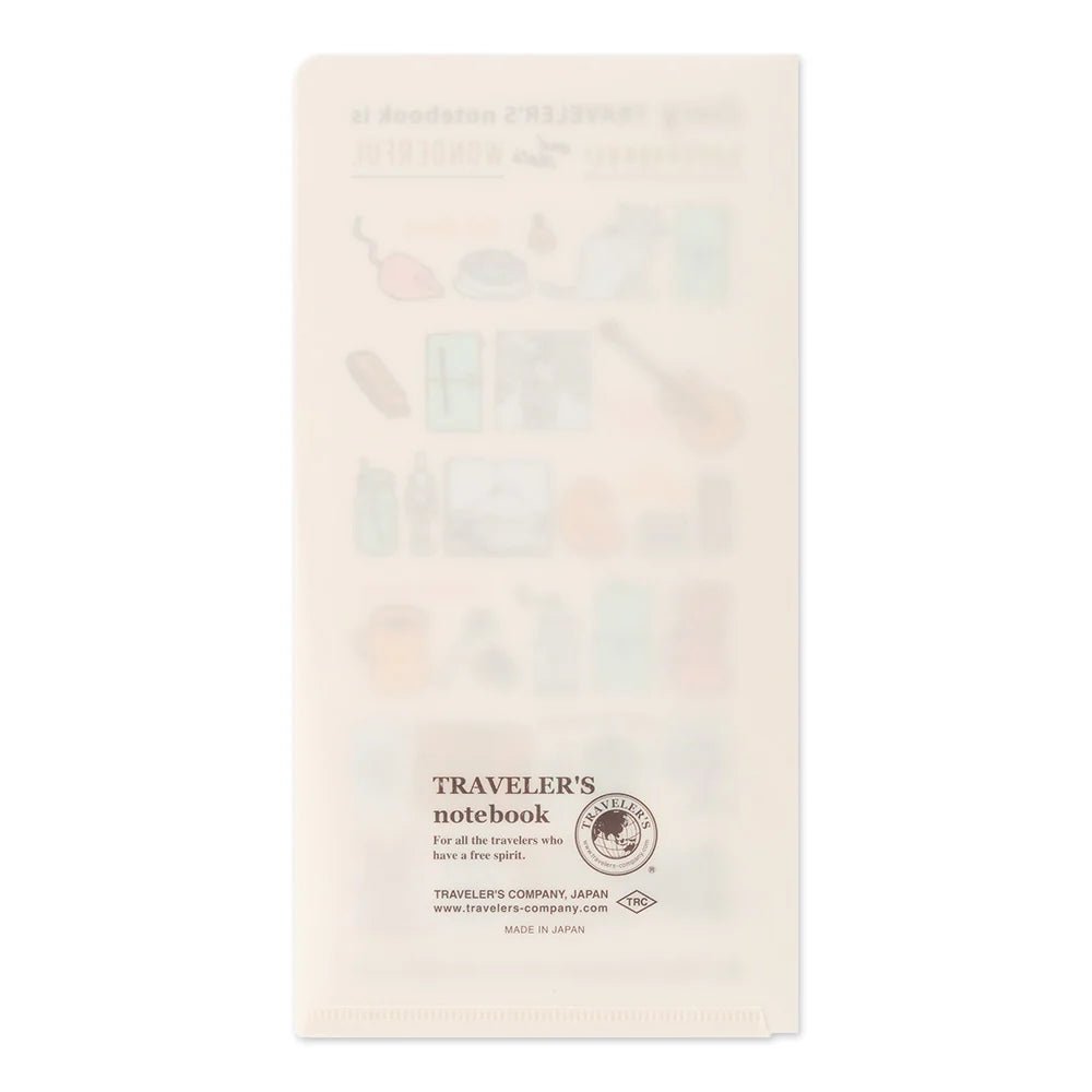 TRAVELER'S notebook - chemise transparente 2027 (regular size) -