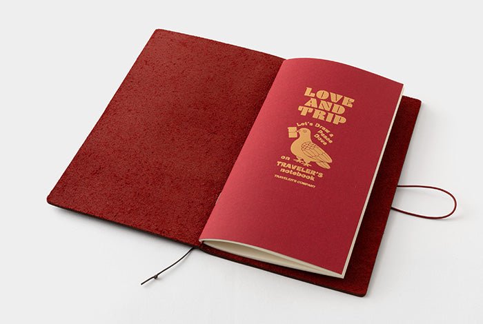 TRAVELER'S notebook LOVE AND TRIP Red - regular size - rouge -
