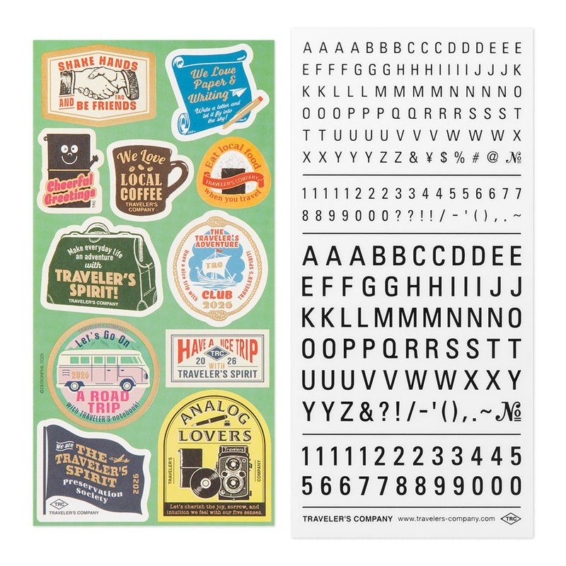 TRAVELER'S notebook - set de stickers 2026 -